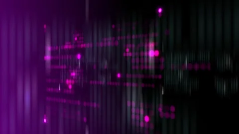 Beautiful abstract digital coding software concept with stylized small dots  Stock Footage 247092337