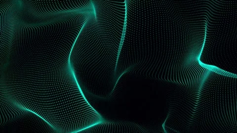 Beautiful abstract dot-wave technology background with seamless looping pat.. Stock Footage 296478973