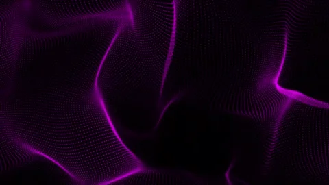 Beautiful abstract dot-wave technology background. Abstract purple digital .. Stock Footage 296481028