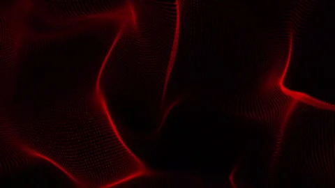 Beautiful abstract dot-wave technology background. Abstract red digital par.. Stock Footage 296481030
