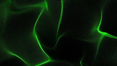 Beautiful abstract dot-wave technology background with seamless looping pat.. Video stock 296481044