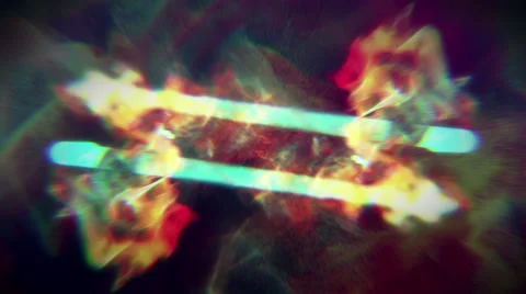 Beautiful abstract double comet 4K Video stock 40341648