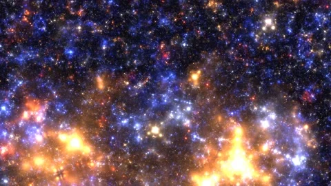 Beautiful Abstract flight in space hyperjump. Interstellar travel through space Vídeo Stock 239769372