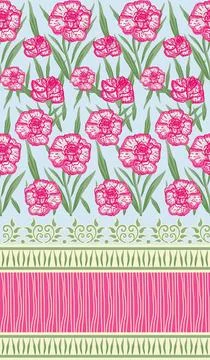 Beautiful abstract floral pattern design great lovely textile pattern Stock Illustration