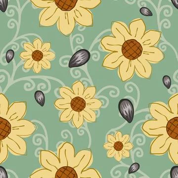 Beautiful abstract floral pattern design great lovely textile pattern Illustrazione stock