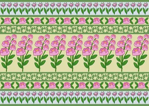 Beautiful abstract floral pattern design great lovely textile pattern Stock Illustration