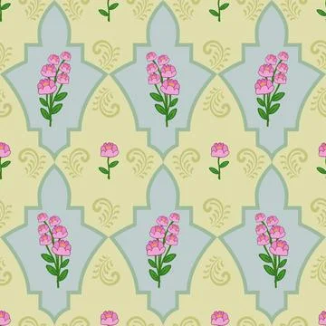 Beautiful abstract floral pattern design great lovely textile pattern Stock Illustration