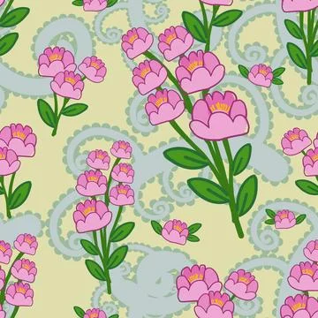 Beautiful abstract floral pattern design great lovely textile pattern Illustrazione stock