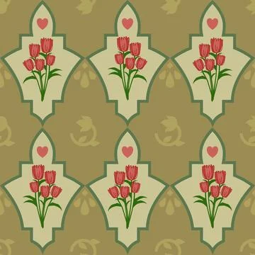 Beautiful abstract floral pattern design great lovely textile pattern 스톡 일러스트