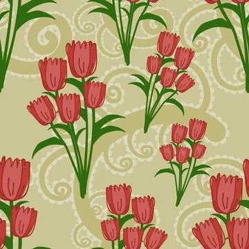 Beautiful abstract floral pattern design great lovely textile pattern 스톡 일러스트