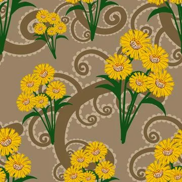 Beautiful abstract floral pattern design great lovely textile pattern 스톡 일러스트