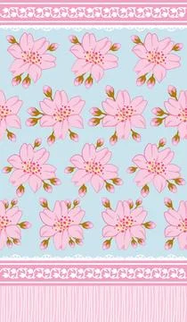 Beautiful abstract floral pattern design great lovely textile pattern Illustrazione stock