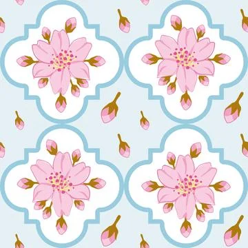 Beautiful abstract floral pattern design great lovely textile pattern Illustrazione stock