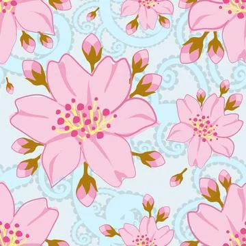 Beautiful abstract floral pattern design great lovely textile pattern Stock Illustration