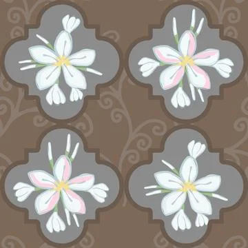 Beautiful abstract floral pattern design great lovely textile pattern Stock Illustration