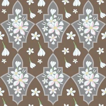 Beautiful abstract floral pattern design great lovely textile pattern Stock Illustration