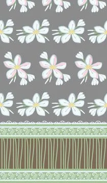 Beautiful abstract floral pattern design great lovely textile pattern Stock Illustration