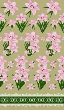 Beautiful abstract floral pattern design great lovely textile pattern Stock Illustration