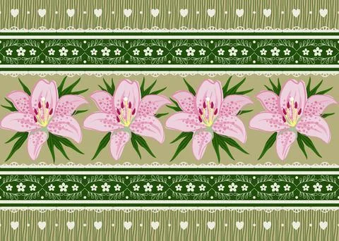 Beautiful abstract floral pattern design great lovely textile pattern Stock Illustration