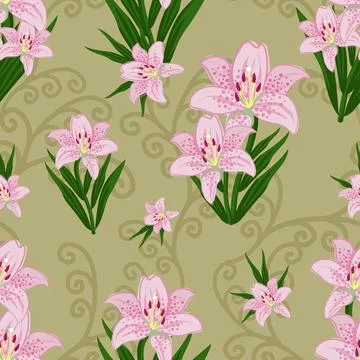 Beautiful abstract floral pattern design great lovely textile pattern Illustrazione stock