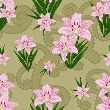 Beautiful abstract floral pattern design great lovely textile pattern Illustrazione stock