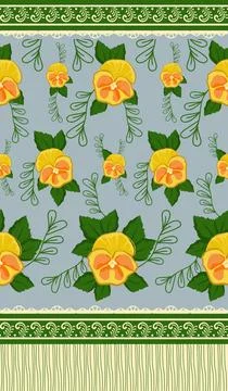 Beautiful abstract floral pattern design great lovely textile pattern Illustrazione stock