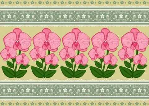 Beautiful abstract floral pattern design great lovely textile pattern Illustrazione stock