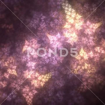 Beautiful Abstract Floral Patterns Gold and Purple slowly Growing and Expanding Stock Photos