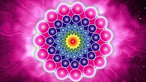 Beautiful Abstract Flowers Animated Background Видео 220106964