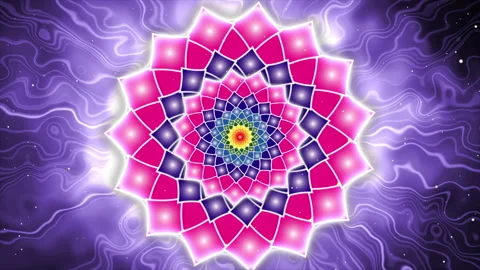 Beautiful Abstract Flowers Animated Background Stock Footage 220107435