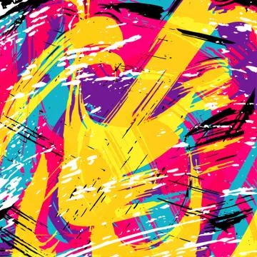 Beautiful abstract gentle graffiti pattern vector illustration Stock Illustration
