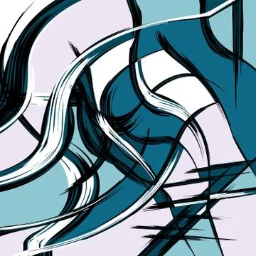 Beautiful abstract gentle graffiti pattern vector illustration 스톡 일러스트
