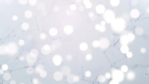 Beautiful abstract geometric background lines and dots, plexus, bokeh. Stock Footage 80164359
