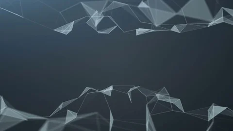 Beautiful abstract geometric background lines and dots, plexus.Slow motion. Stock Footage 80166859
