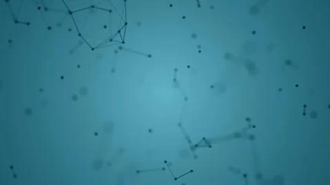 Beautiful abstract geometric background lines and dots, plexus.Slow motion. Stock Footage 80389675