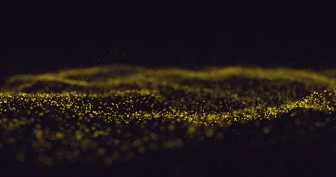 Beautiful Abstract gold motion background shining gold particles. Shimmering Stock Footage 143768422