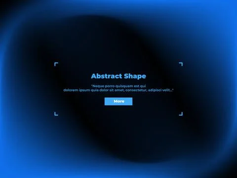 Beautiful abstract gradient blue-black background in the form of a rounded Stock Illustration