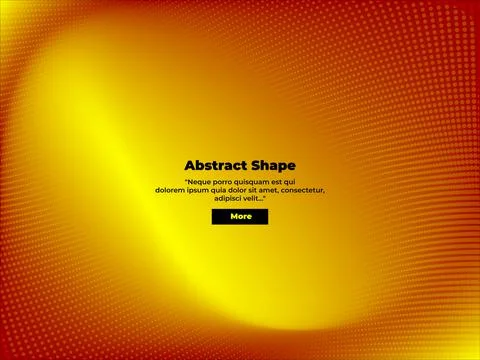 Beautiful abstract gradient orange-yellow background with a dynamic dotted Stock Illustration