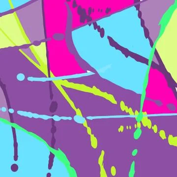 Beautiful abstract graffiti gentle pattern Stock Illustration