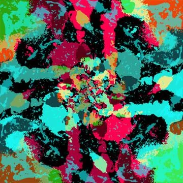 Beautiful abstract graffiti gentle pattern Stock Illustration