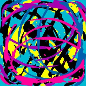 Beautiful abstract graffiti gentle pattern Stock Illustration