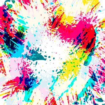 Beautiful abstract graffiti gentle pattern Illustrazione stock