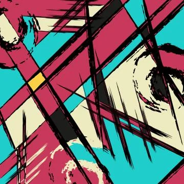 Beautiful abstract graffiti gentle pattern Stock Illustration