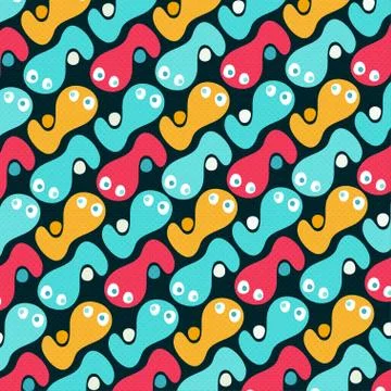 Beautiful abstract graffiti gentle pattern Stock Illustration