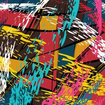 Beautiful abstract graffiti gentle pattern Stock Illustration