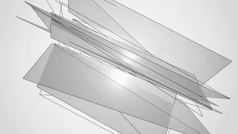 Beautiful abstract gray polygonal surface moving in animation. Bright Triangl Video stock 82792635