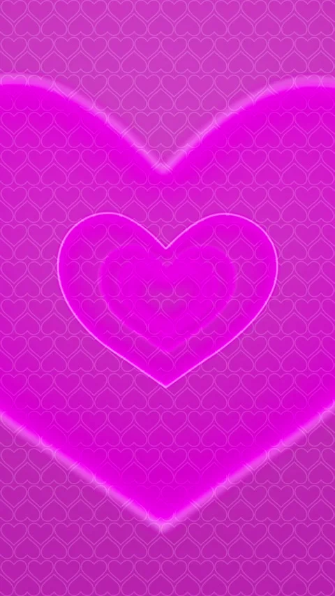Beautiful abstract heart shape appear with red and pink color in 4k resolution 库存影片 142644571