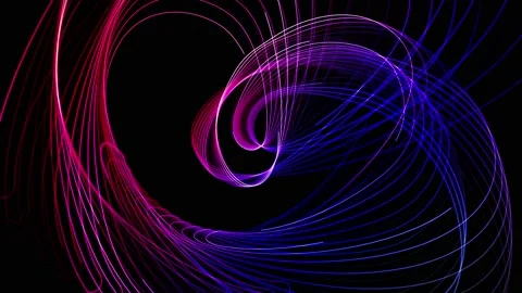 Beautiful abstract hearts light lines animation. Stock Footage 102568062
