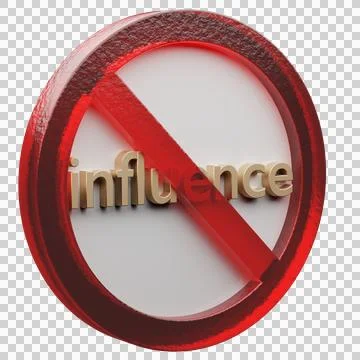Beautiful abstract illustration influence Forbidden, prohibiting sign, prohib Stock Illustration