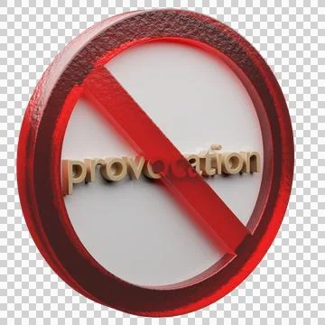 Beautiful abstract illustration provocation Forbidden, prohibiting sign, proh Stock Illustration
